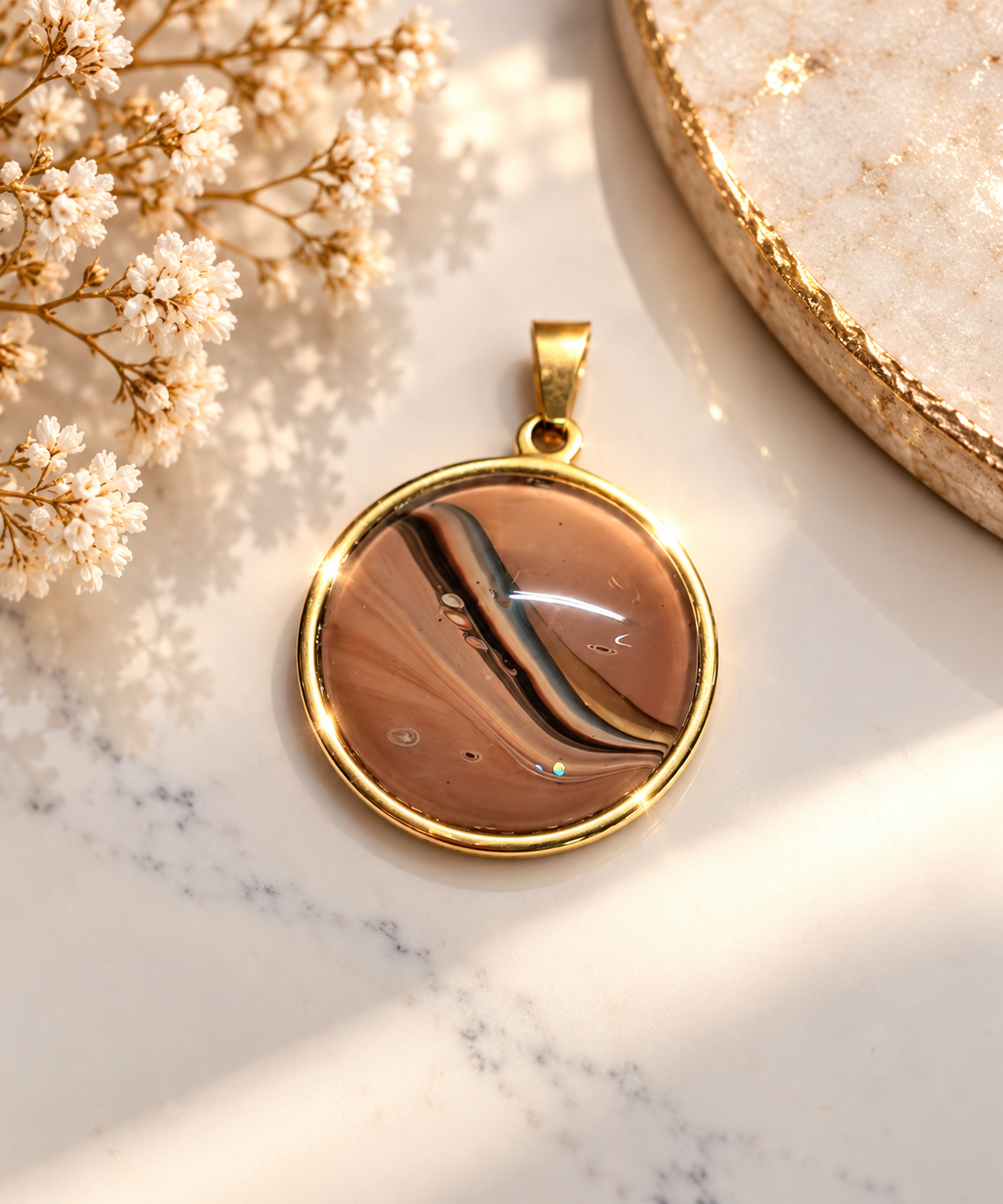 Pendant - Mocha marble