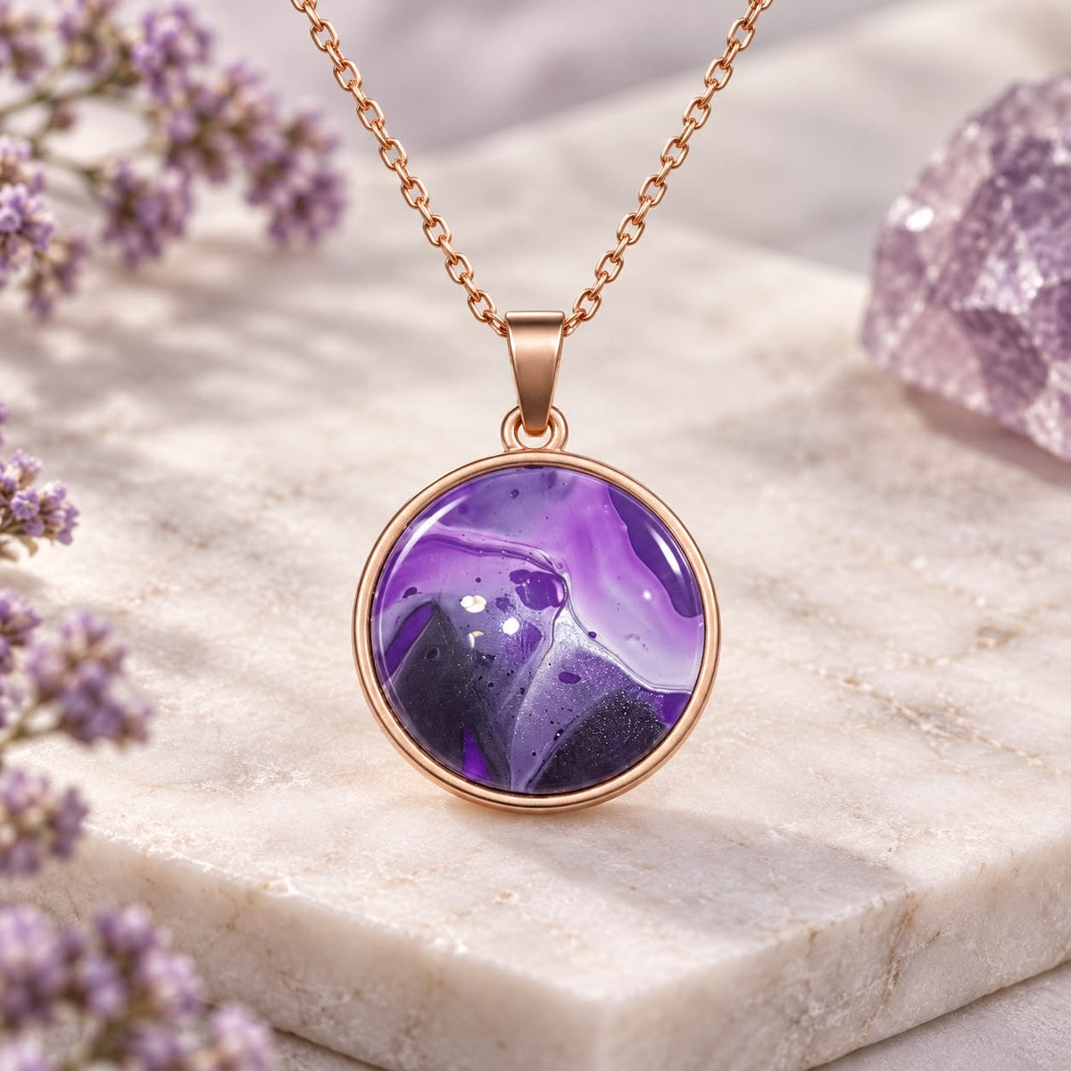 Pendant - Violet flow