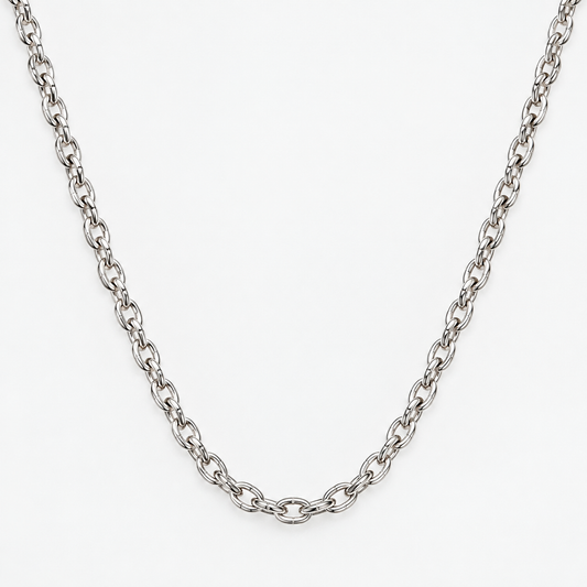 Classic Silver Tone Chain Necklace