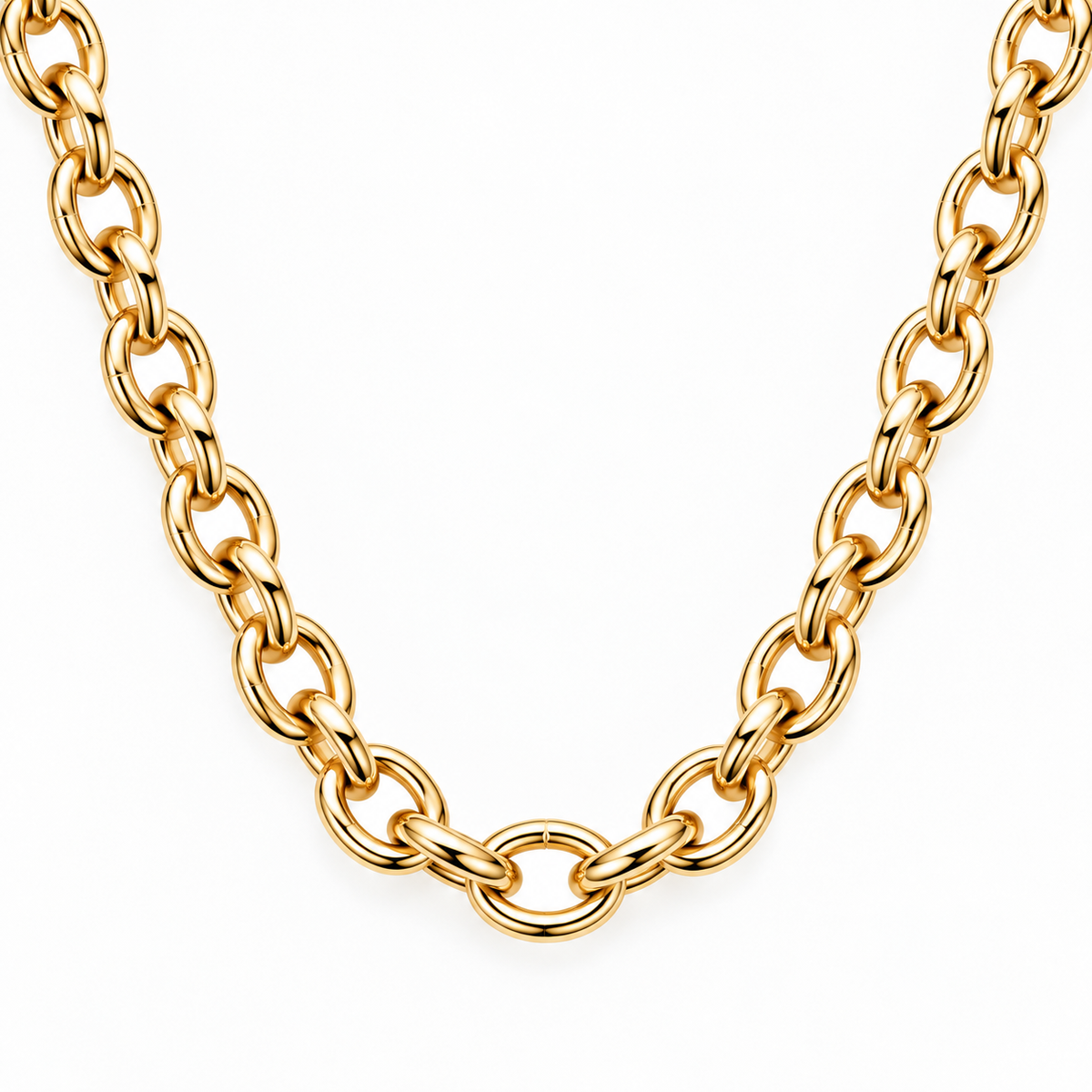 Classic Gold Tone Chain Necklace