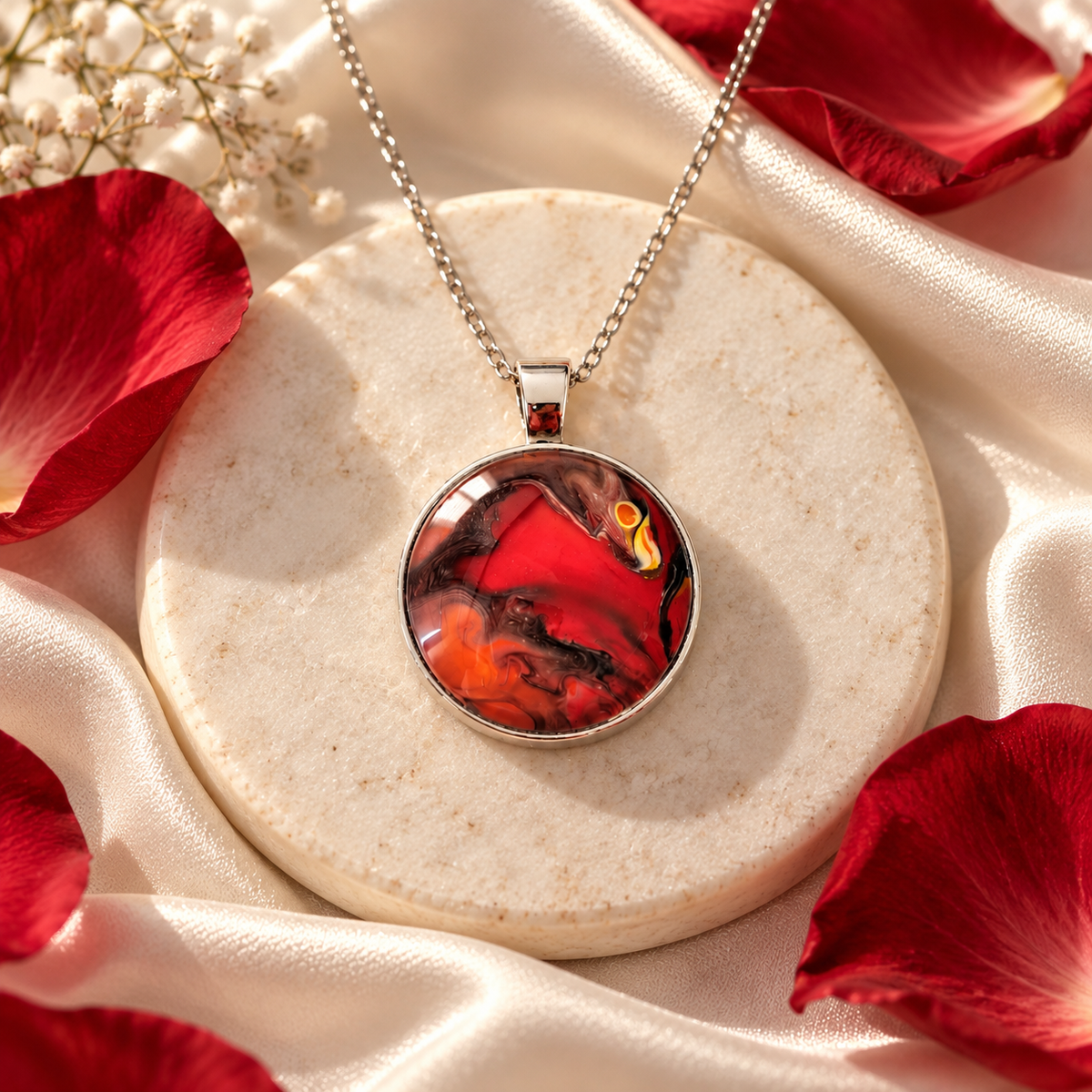Pendant - Crimson Flame