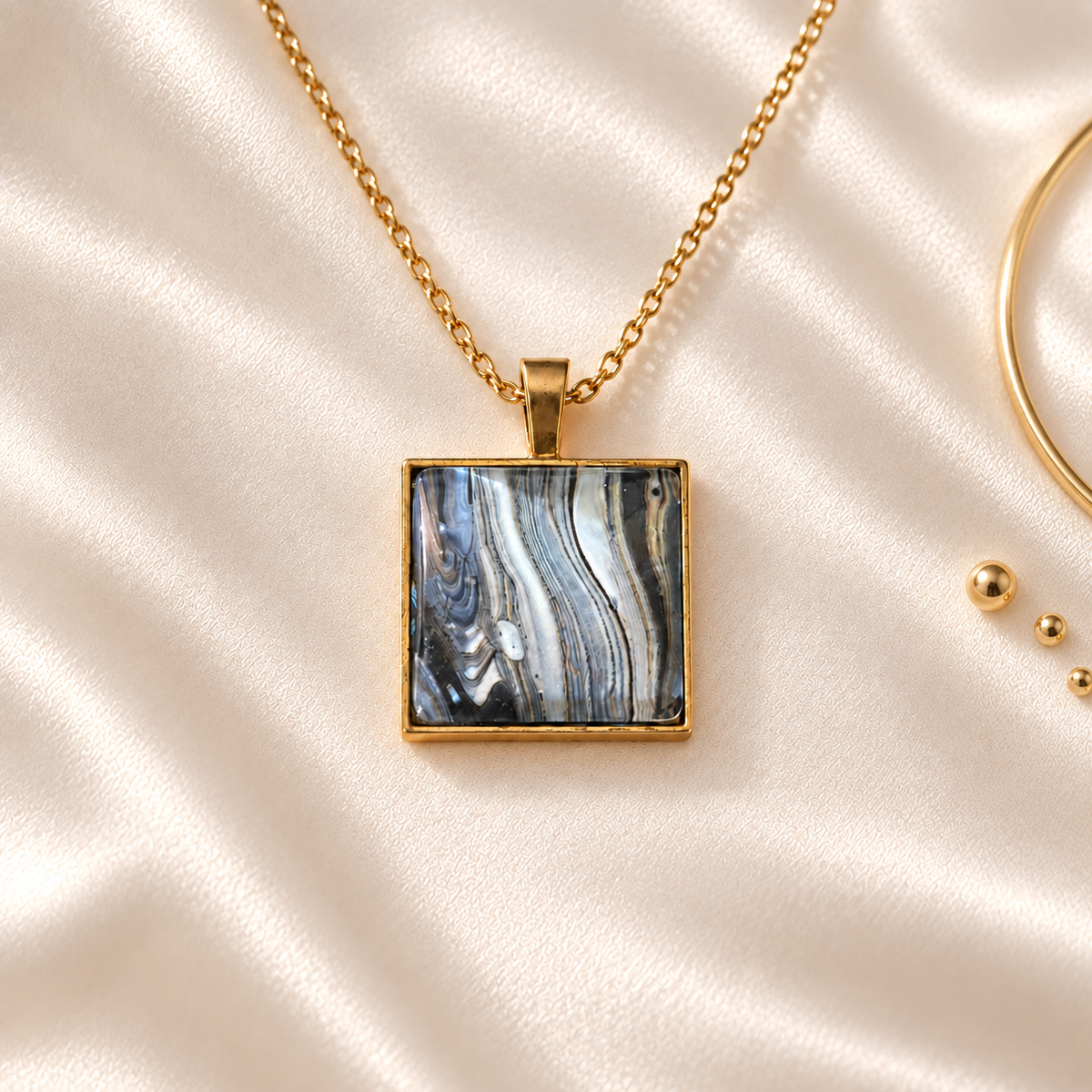 Pendant - Midnight Marble
