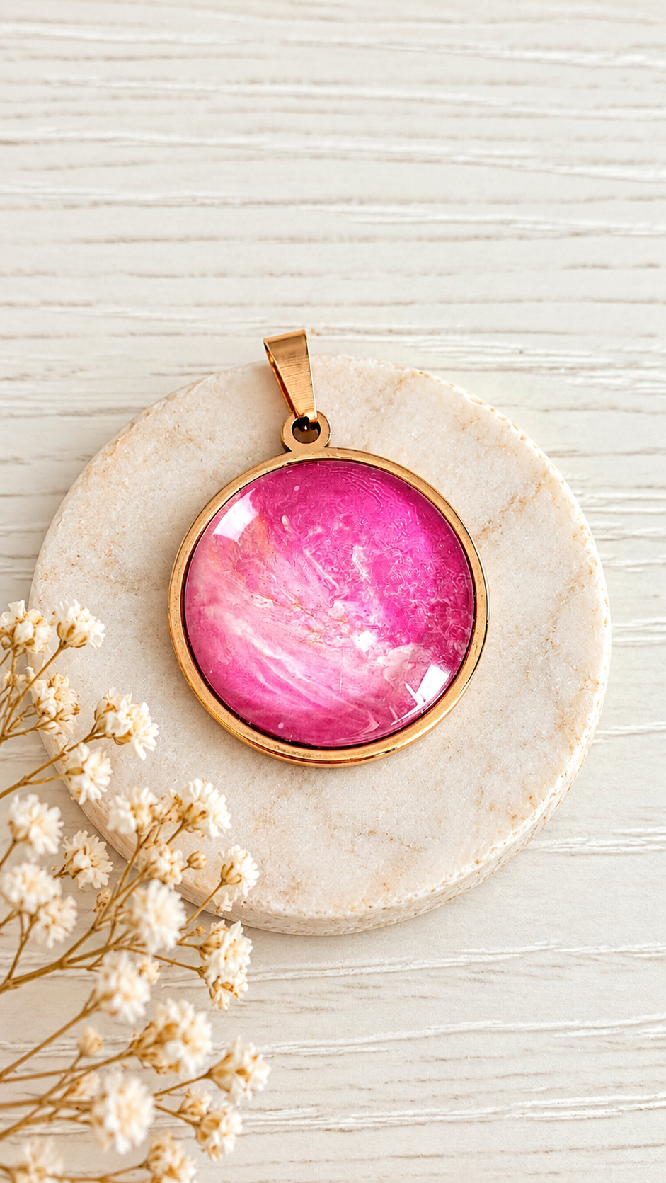 Pendant - Pink aura
