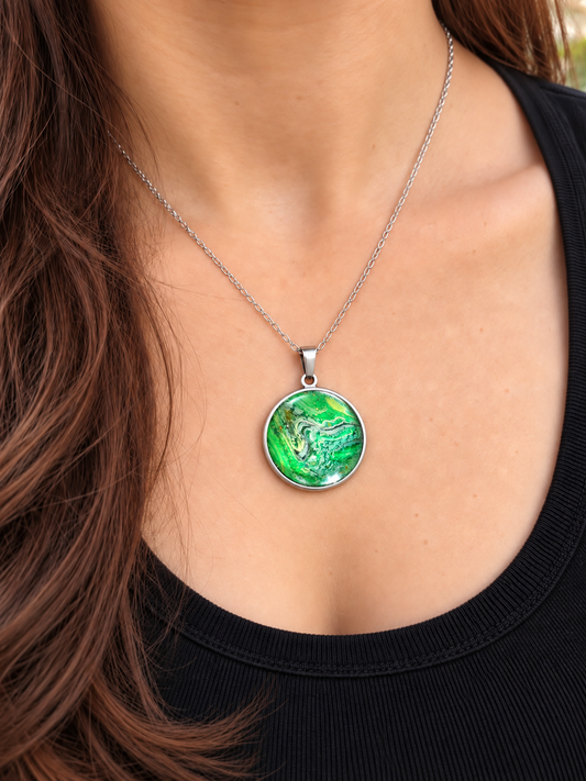 Pendant - Emerald flow