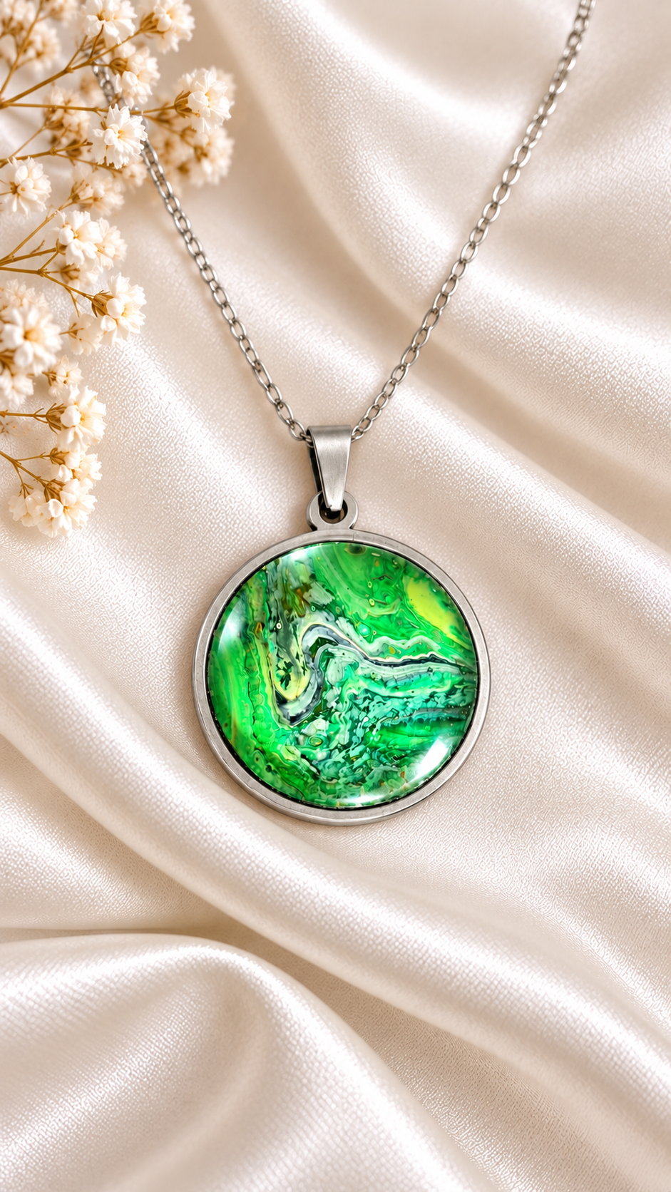 Pendant - Emerald flow