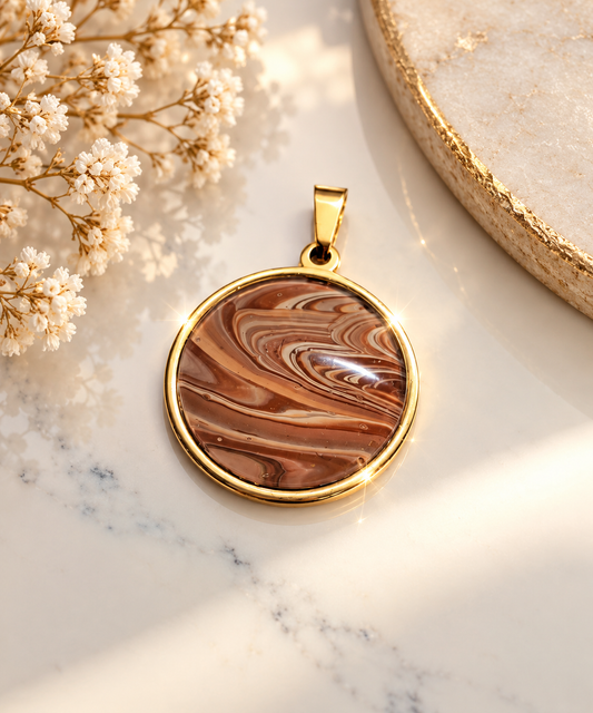 Pendant - Caramel swirl