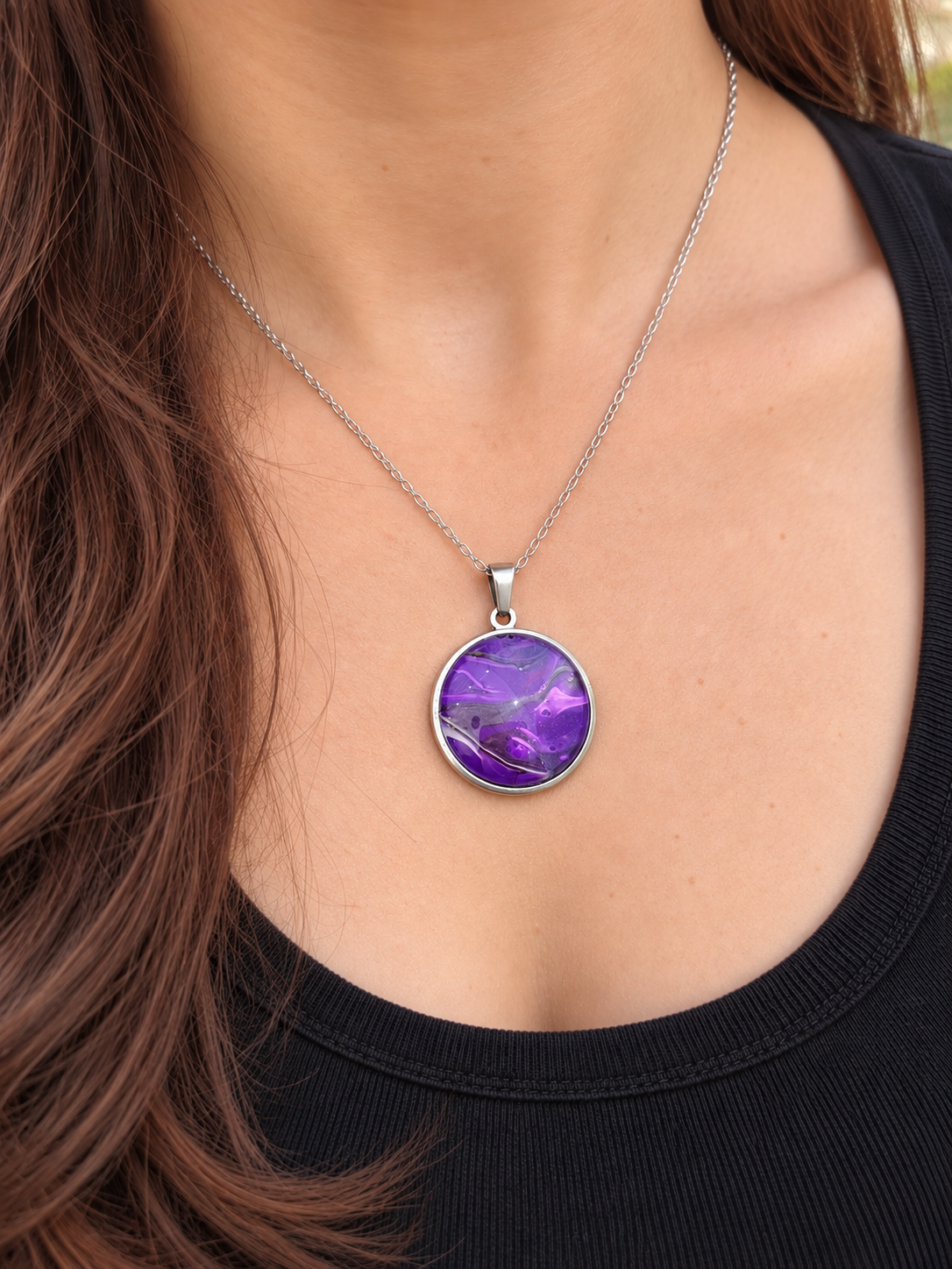 Pendant - Violet flow